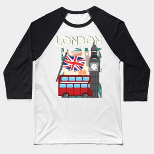 I Love London UK Travel more Wanderlust love Explore the city travel London souvenir Baseball T-Shirt